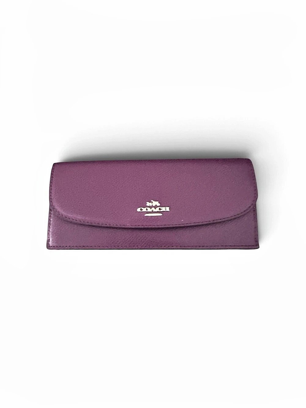 Coach Leather Soft Wallet Zip Wallet
Purple & Brown